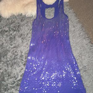 Purple Sparkle Party Dress